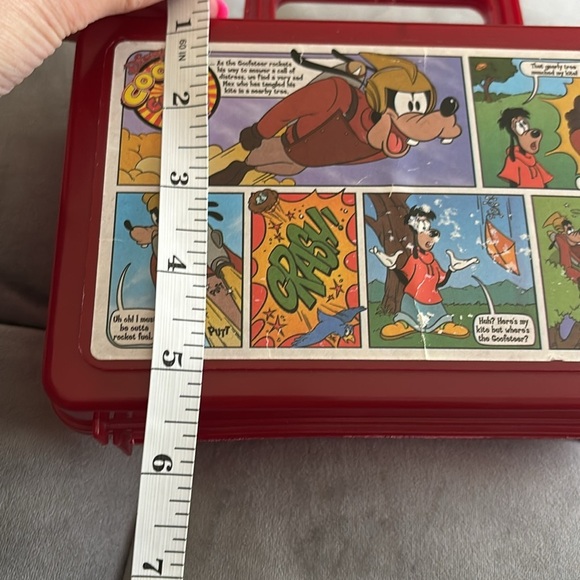 Vintage Disney Red Comic-Themed Kids Toy Case - Picture 6 of 6